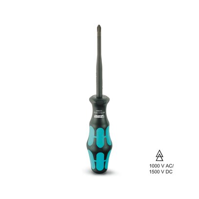 Phoenix Contact Phillips - Recess Screwdriver; SF-PH 2-100 S-VDE; for Terminal Blocks - PT; ST; QTC; PH2 x 100mm; 205mm Length